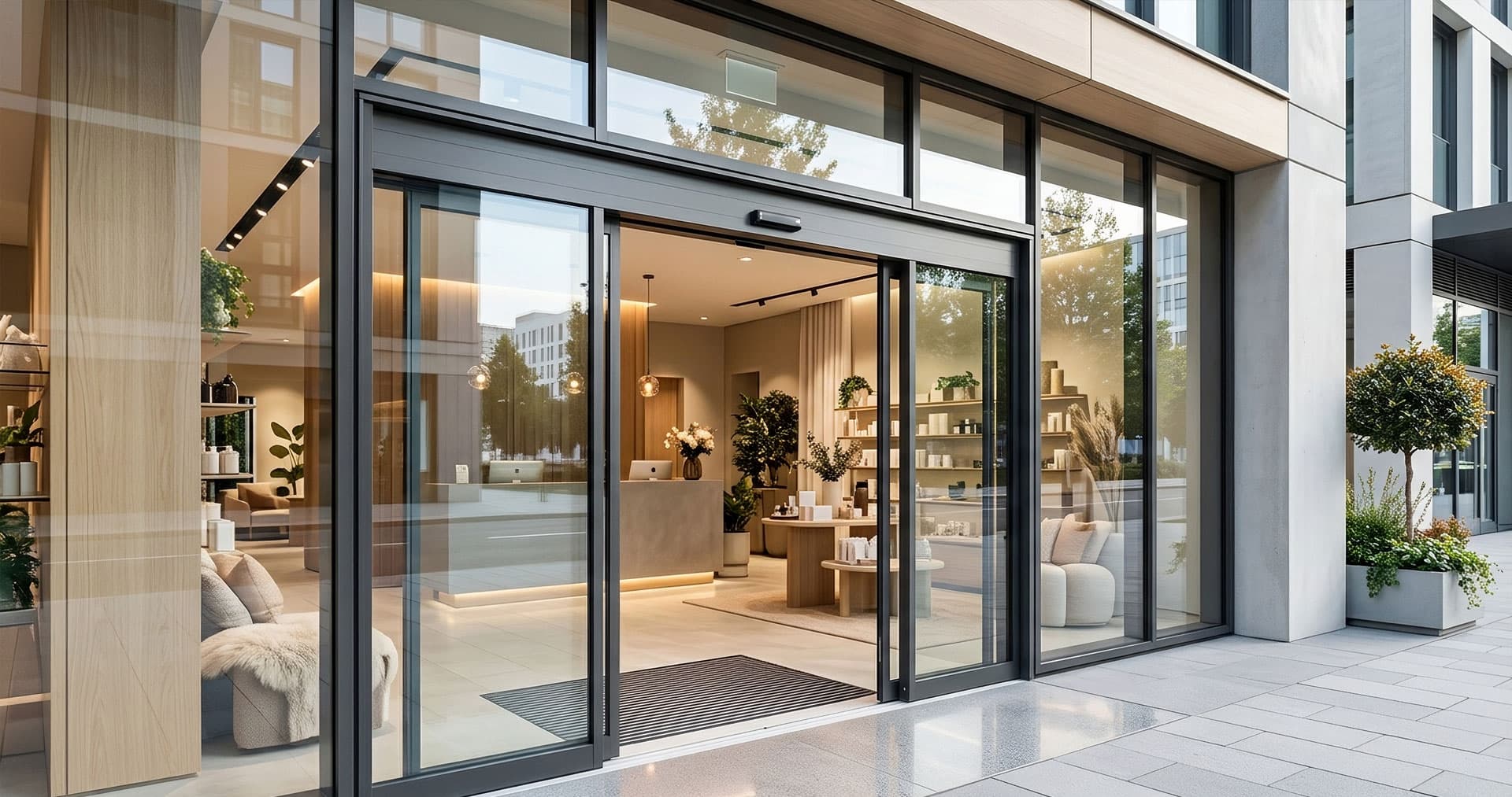 Puertas automáticas de cristal en Vigo - Persianas Jumar